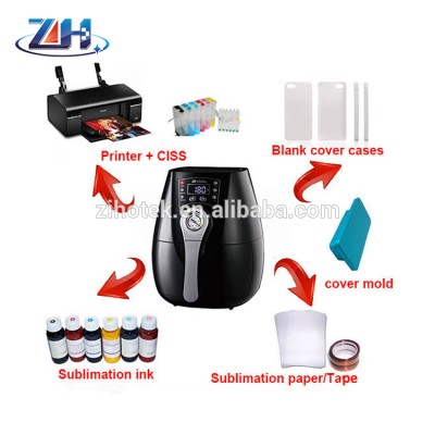 Economic full sets equipment sale 3D mini sublimation vacuum machine (printer+materials+Mini Vacuum Sublimation