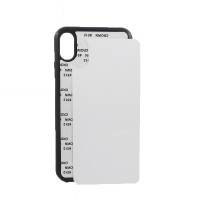 New Blank 2D Rubber TPU sublimation phone case for iPhone Xs Max with metal insert